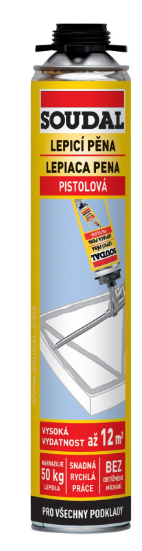 Pěna lepicí Soudal pistolová 750 ml