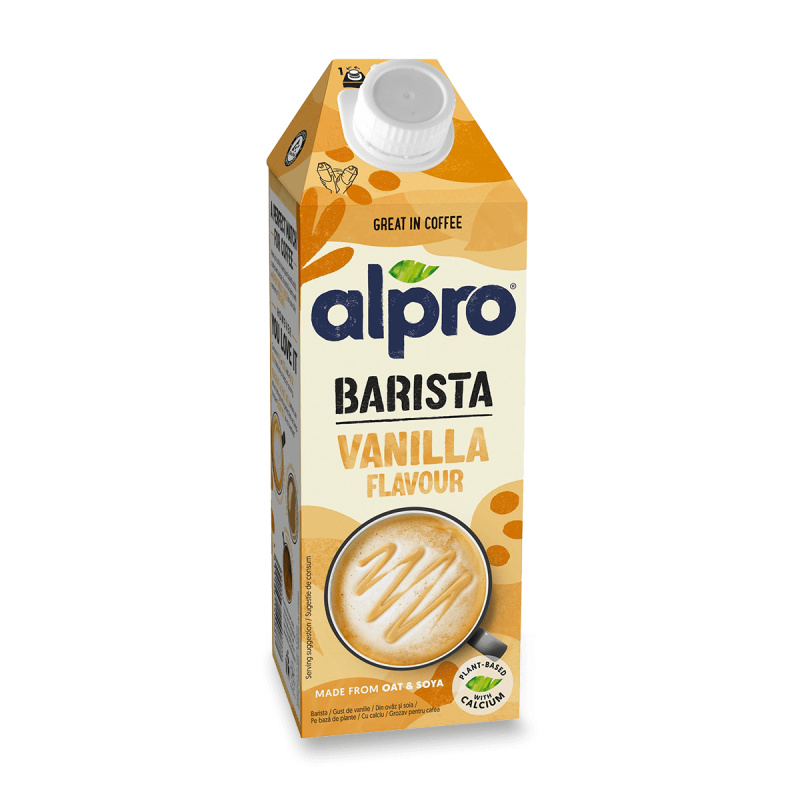 Alpro Barista - ovesno-sójový nápoj s vanilkovou příchutí - 750 ml