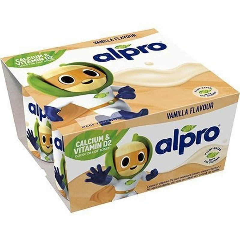 Alpro Kids fermentovaný sójový dezert vanilka 4×115 g