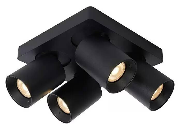 Stropní bodové LED svítidlo Lucide Nigel / 20 W / GU10/ černá Varianta: ivi0