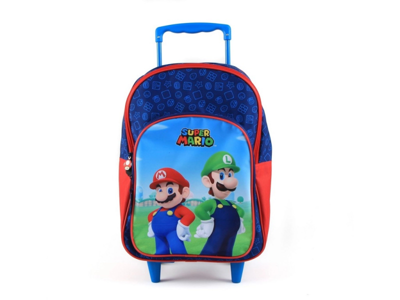 Školní batoh na kolečkách Super Mario