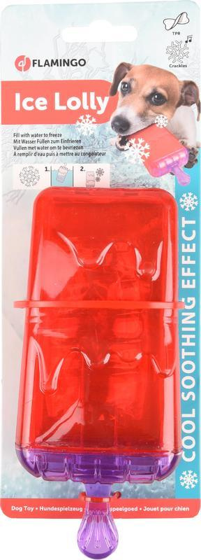 Flamingo Chladící hračka pro psy Zmrzlina 16cm