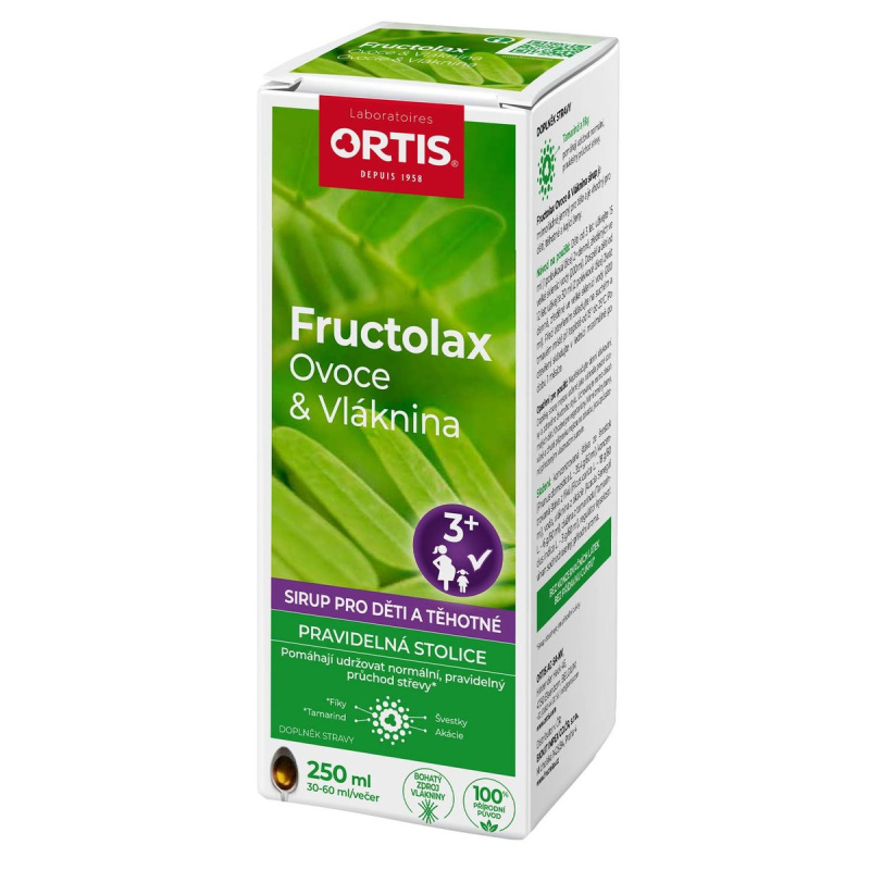 Fructolax Ovoce&Vláknina sirup pro děti 3+r 250ml
