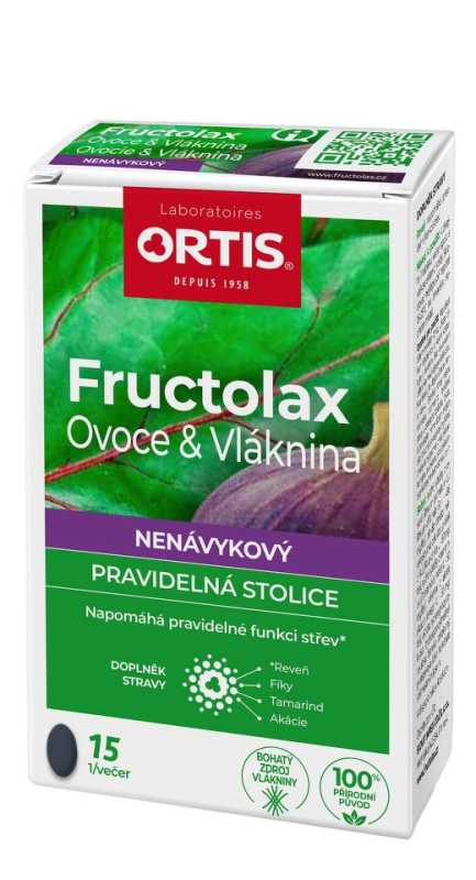 ORTIS Fructolax ovoce & vláknina 15 tablet