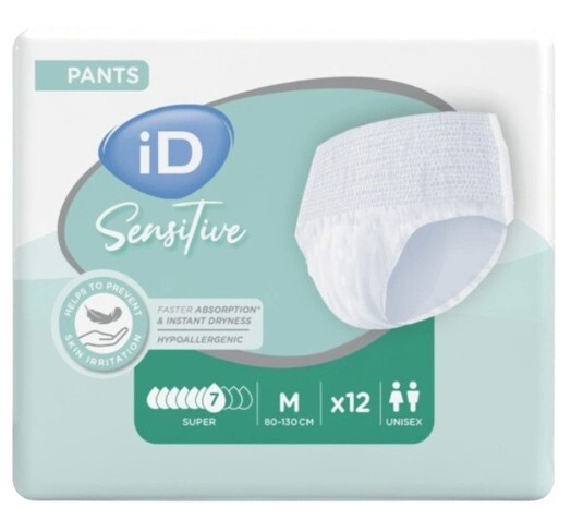 iD Pants Sensitive Medium Super 12 ks