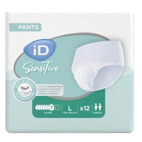 iD Pants Sensitive Large Super 12 ks
