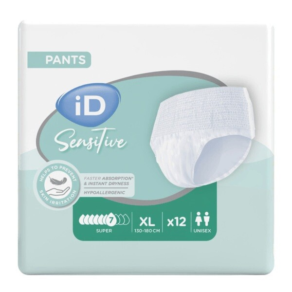 iD Pants Sensitive X Large Super 12 ks