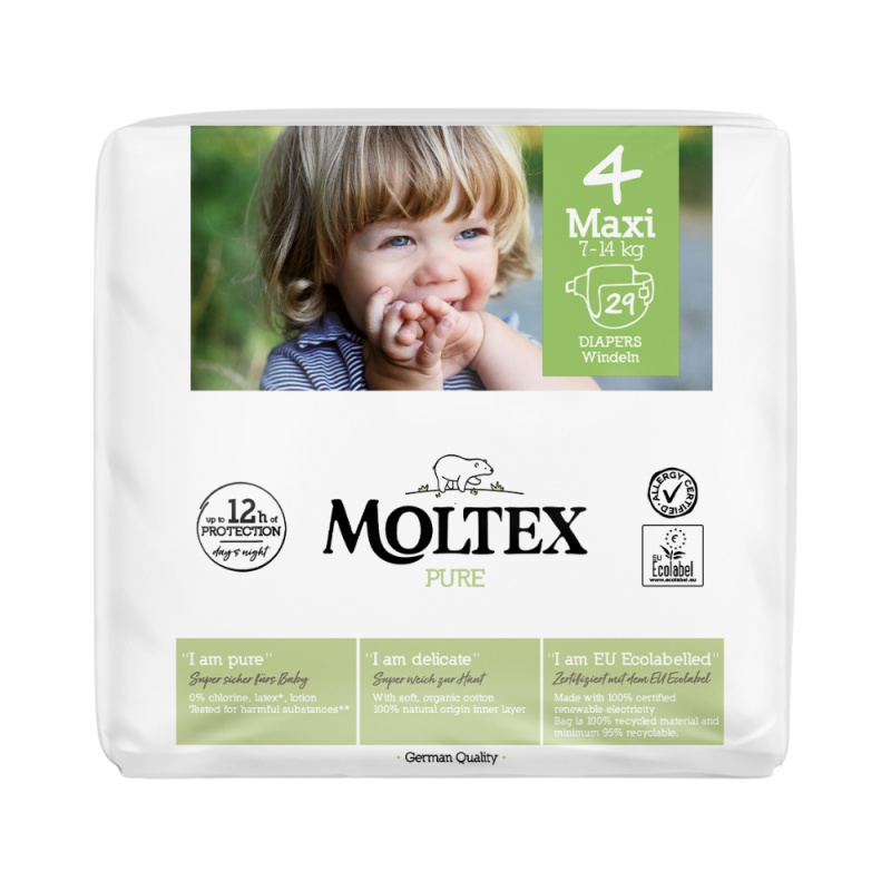 MOLTEX Pure maxi 4 plenky 7-14 kg 29 kusů