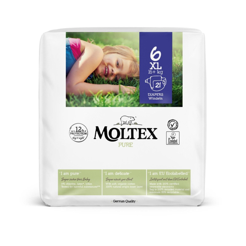 MOLTEX Pure plenky XL 16+ kg 21 kusů