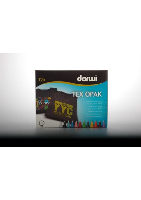 DARWI TEX OPAK fixy na textil sada 12 x 6 ml DAVER, spol. s r.o.