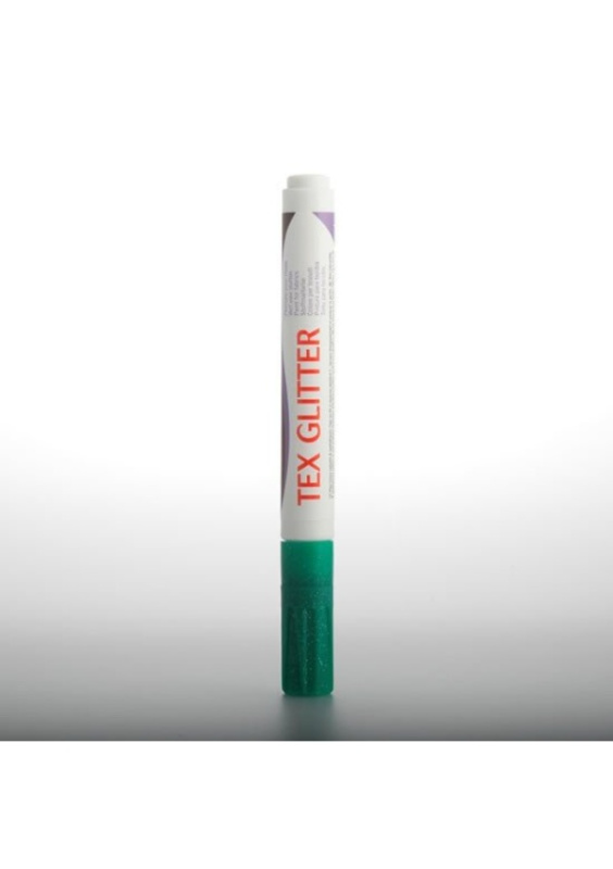 DARWI TEX GLITTER fixa na textil - Tmavě zelená 6 ml DAVER, spol. s r.o.