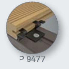 Nerezové spony se šrouby pro podkladní profil Twinson, set 9477