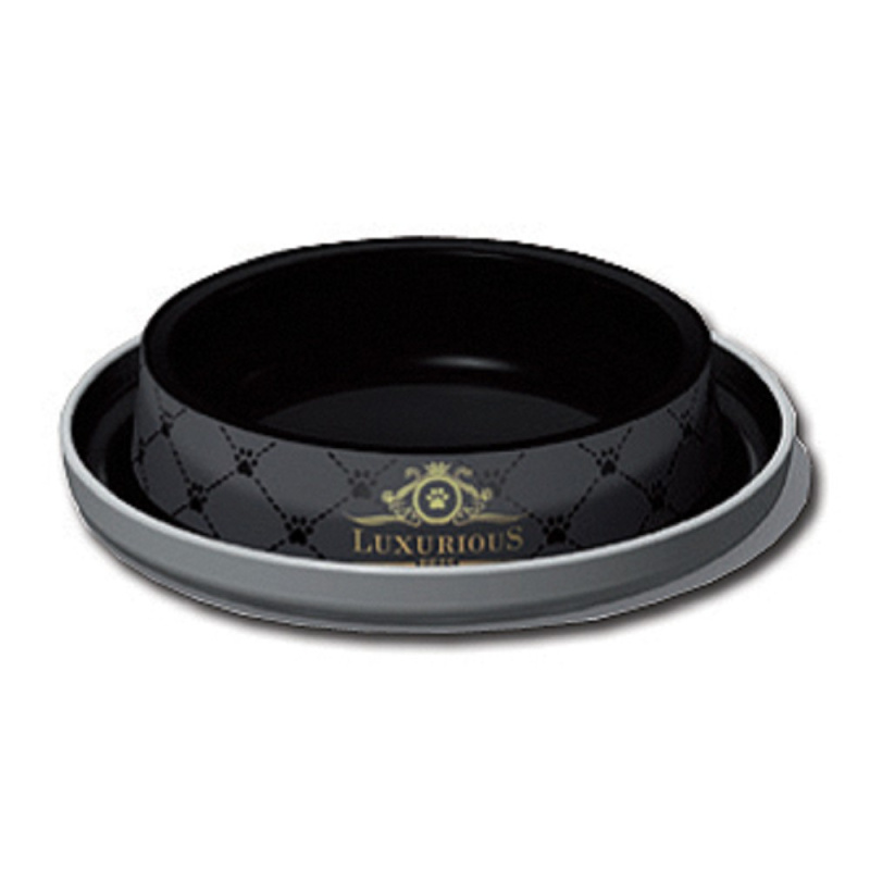 Miska plast LUXURIOUS černá 210 ml