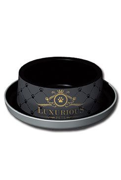 Miska plast LUXURIOUS černá 350 ml