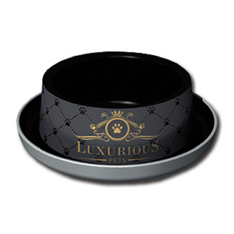 Miska plast LUXURIOUS černá 350 ml