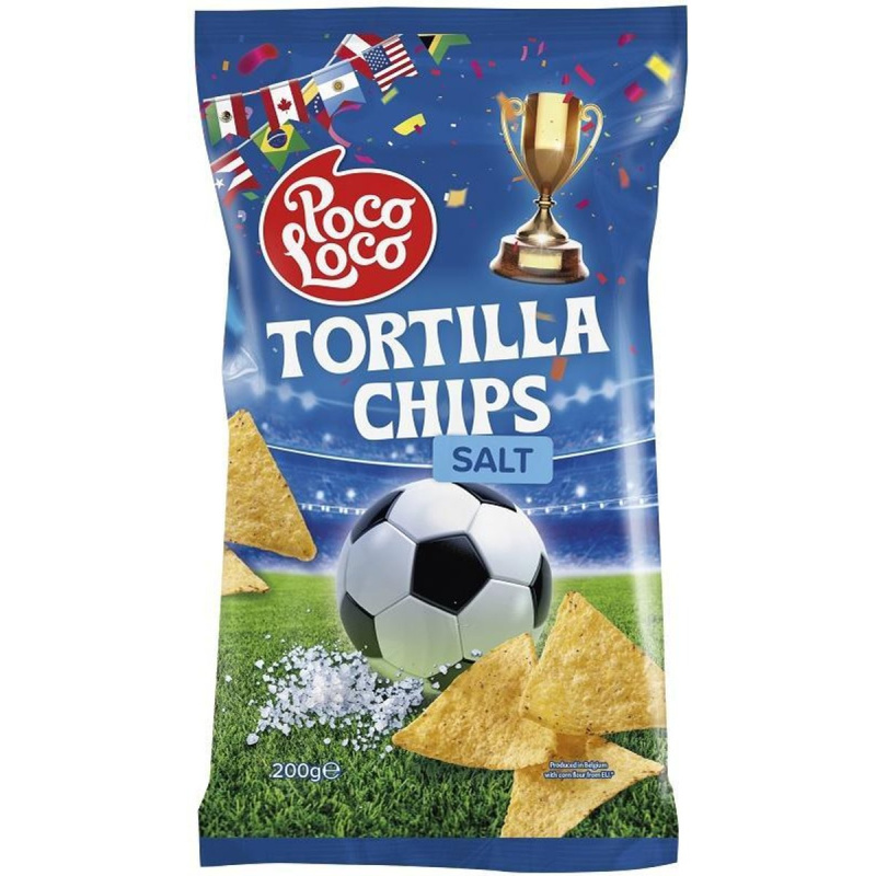 Poco Loco Fotbal tortilla chips slané