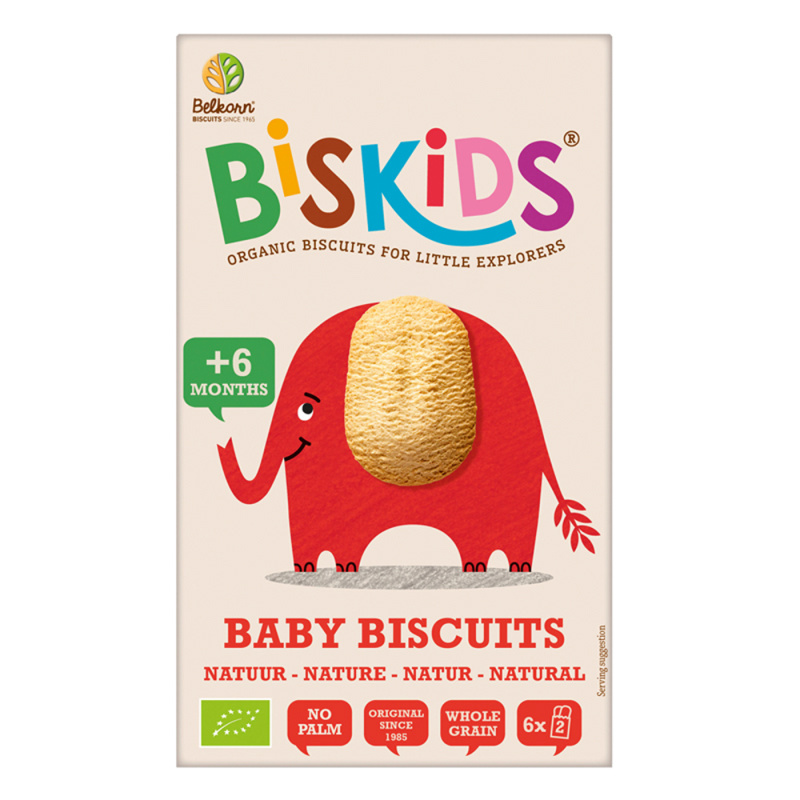 BISkids BIO Natural měkké dětské celozrnné sušenky