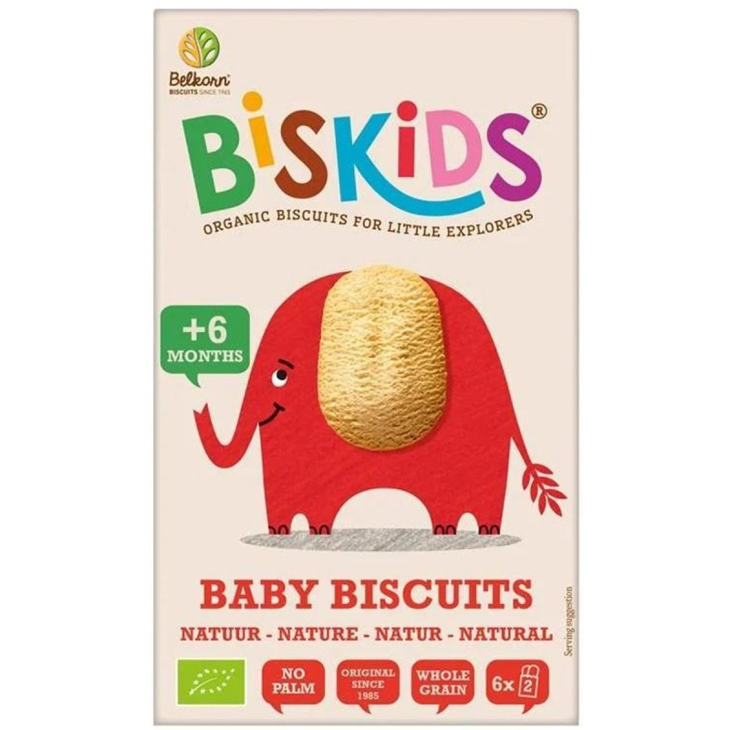 BISkids BIO Natural měkké dětské celozrnné sušenky