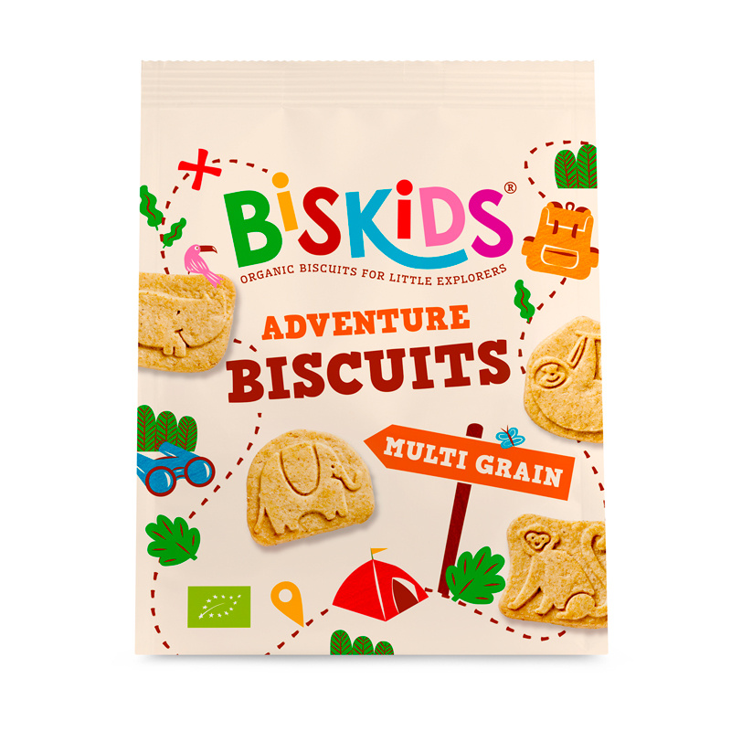 BISkids BIO Dětské celozrnné sušenky bez přidaného cukru