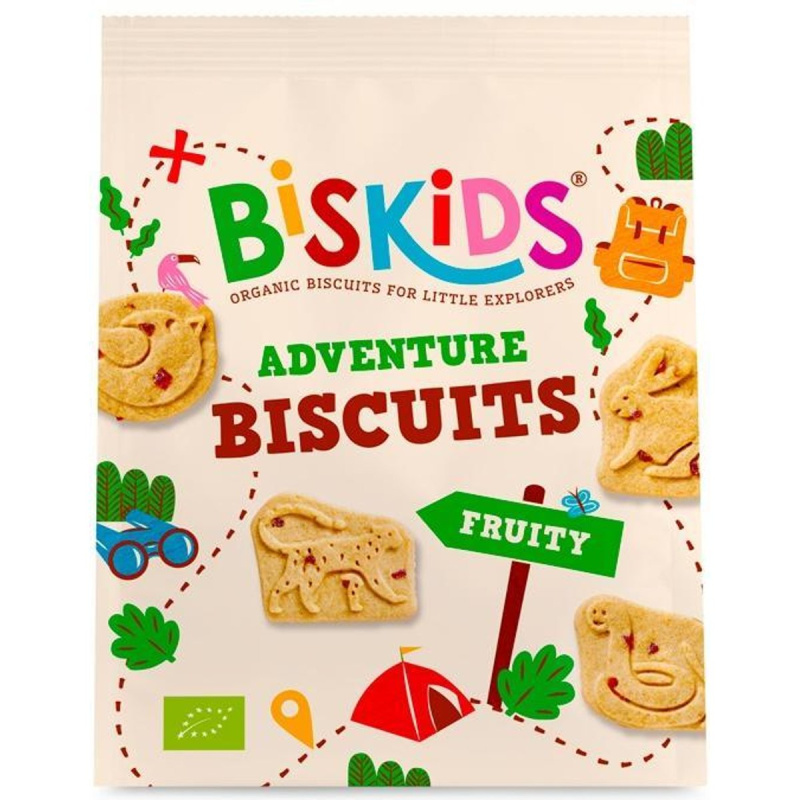 BISkids BIO Dětské celozrnné sušenky s kousky jablek bez přidaného cukru