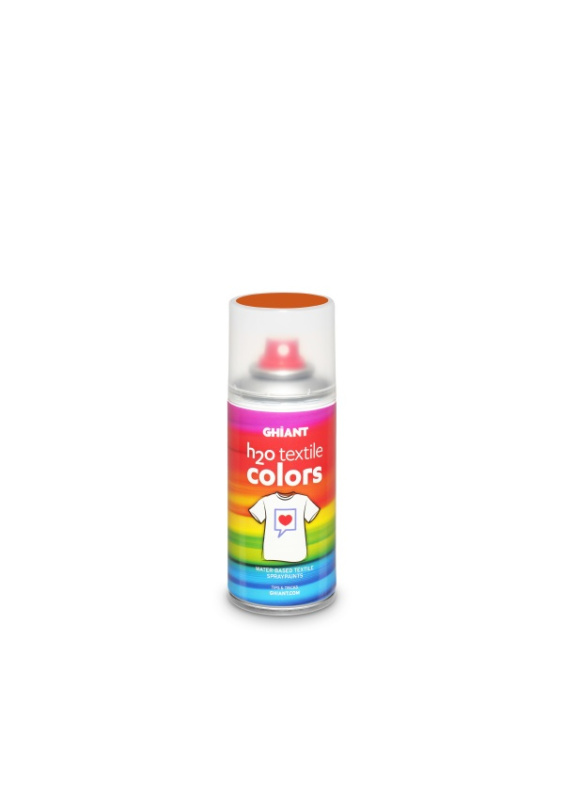 Ghiant - H2O barva ve spreji na textil - 150 ml - fluo oranžová Ghiant