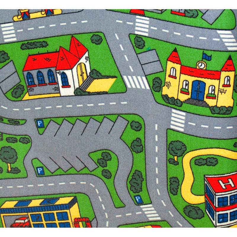 Limex Koberec dětský Road 133 x 133 cm