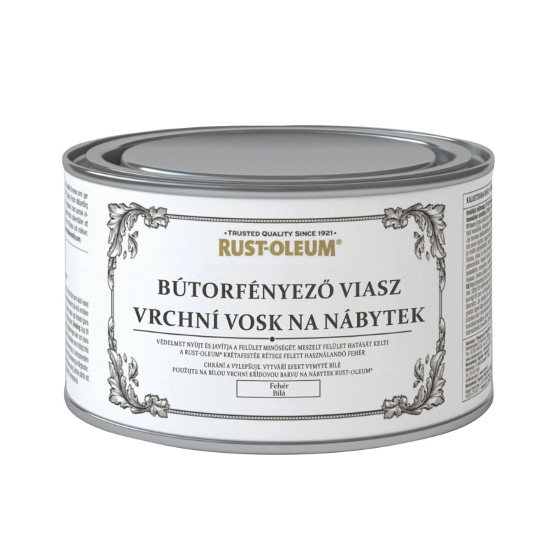 Rust-Oleum Vrchní vosk na nábytek, bílá, 400 ml