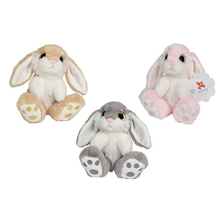 Nicotoy Králíček plyšový sedící 17 cm, 3 druhy