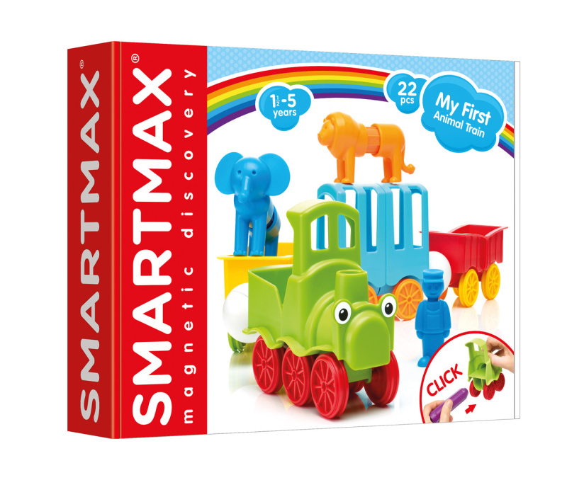SmartMax - Můj první vláček se zvířátky - 22 ks