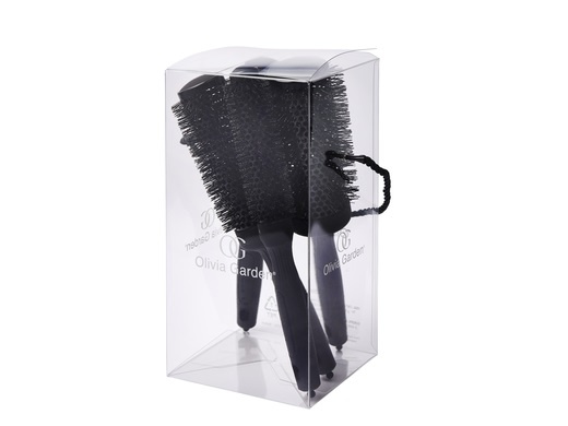 Sada kartáčů Olivie Garden Black LabelThermal Brush KIT 24-34-44-54