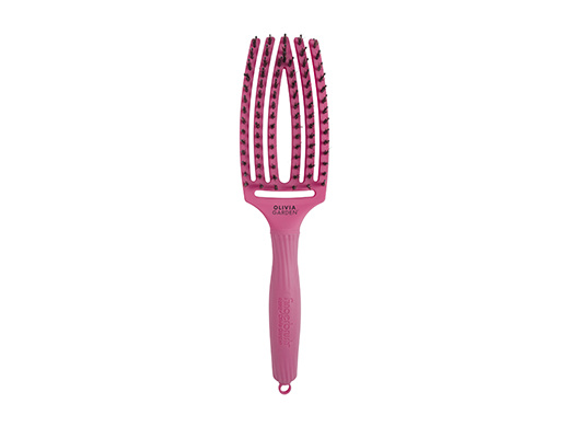 Olivia Garden Fingerbrush L´amour plochý kartáč na vlasy Hot Pink 1 ks