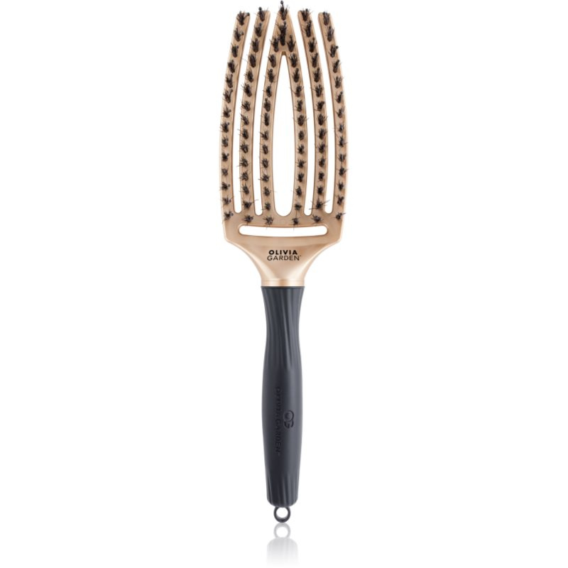 Olivia Garden Fingerbrush Trinity plochý kartáč Gold 1 ks