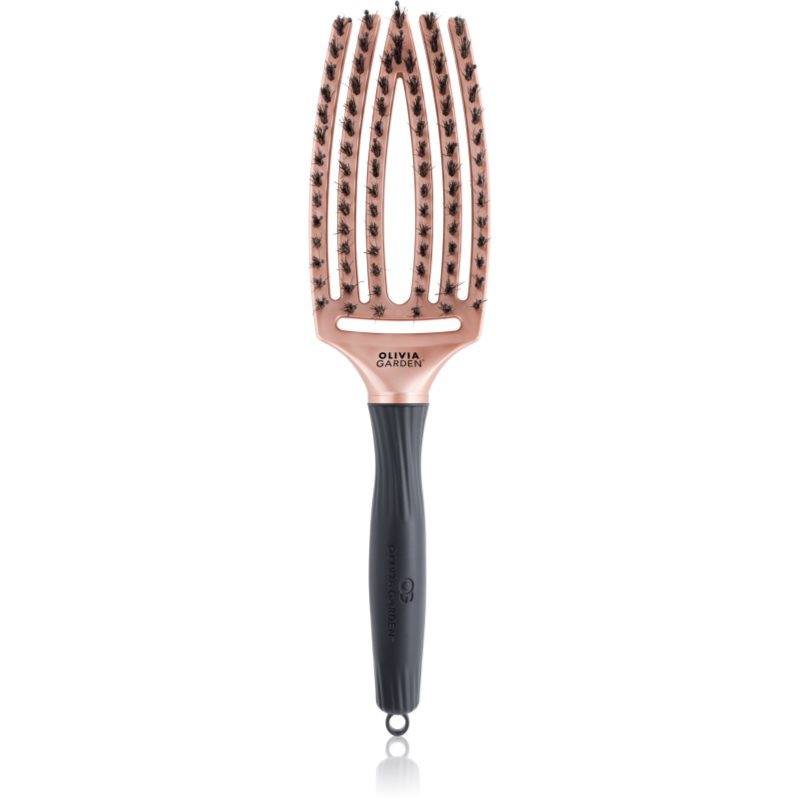 Olivia Garden Fingerbrush Trinity plochý kartáč Rose Gold 1 ks