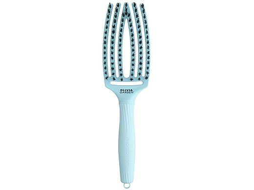Olivia Garden Fingerbrush Boar & Nylon kartáč na vlasy s nylonovými a kančími štětinami Dolce Vita Blue Sky 1 ks