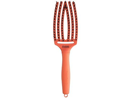 Olivia Garden Fingerbrush Boar & Nylon kartáč na vlasy s nylonovými a kančími štětinami Dolce Vita Orange Spritz 1 ks