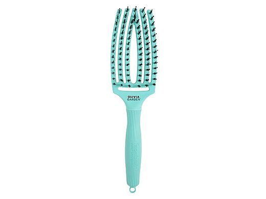 Kartáč na vlasy Olivia Garden Fingerbrush Combo Medium Mint - zelenkavý