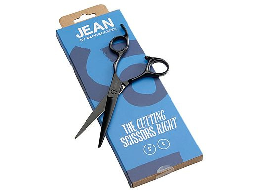 Prémiové kadeřnické nůžky OG Jean Barber Shears 6" - extra dlouhé, černé