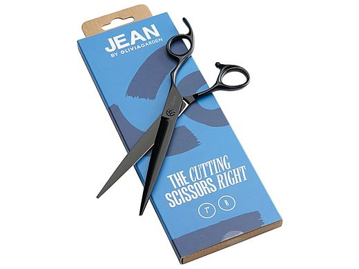 Prémiové kadeřnické nůžky OG Jean Barber Shears 7" - extra dlouhé, černé