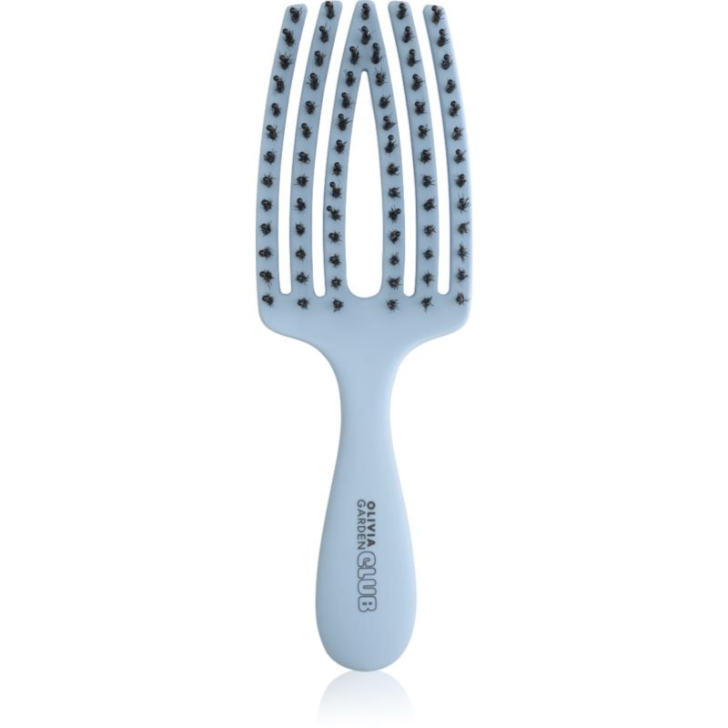 Olivia Garden Club The Nomad Detangling&Shine Fingerbrush plochý kartáč na vlasy 1 ks