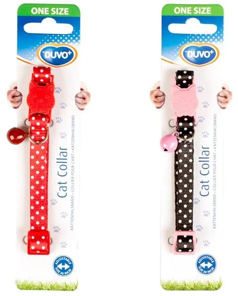 Obojek cat nylon DUVO+ Puntíky 20-30cm/10mm