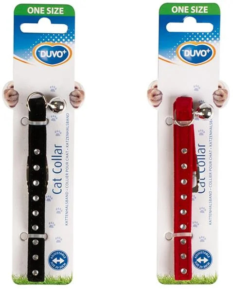 Obojek cat nylon DUVO+ Rock s cvočky 20-30cm/10mm