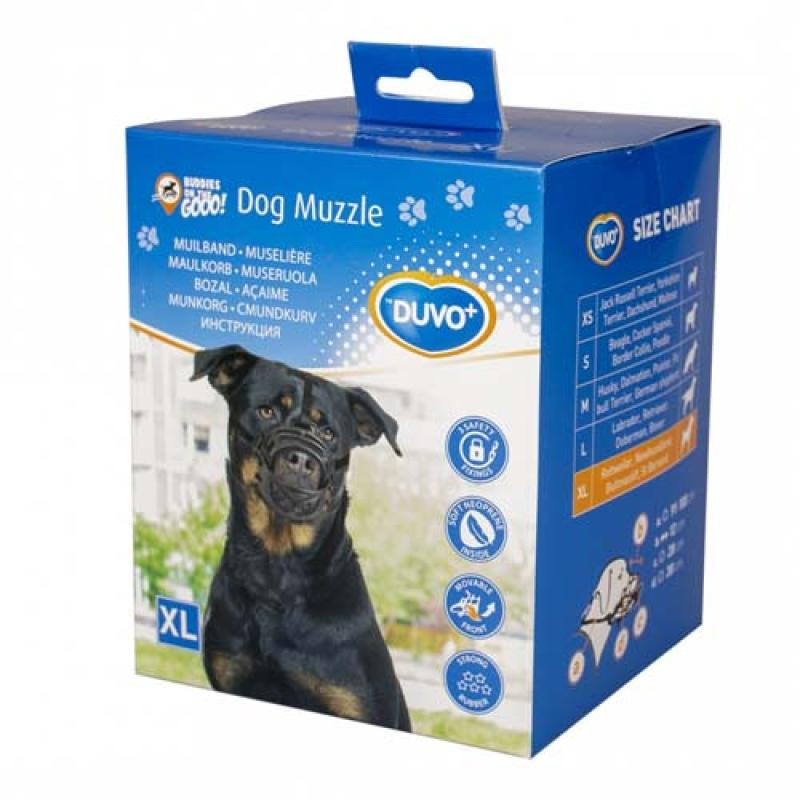 Duvo+ Plastový náhubek XL: Rottweiler, Newfoundland, Bullmastiff, St Bernard