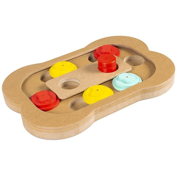 Duvo+ Hlavolam pro psy a kočky - kost  28x19x2,5cm