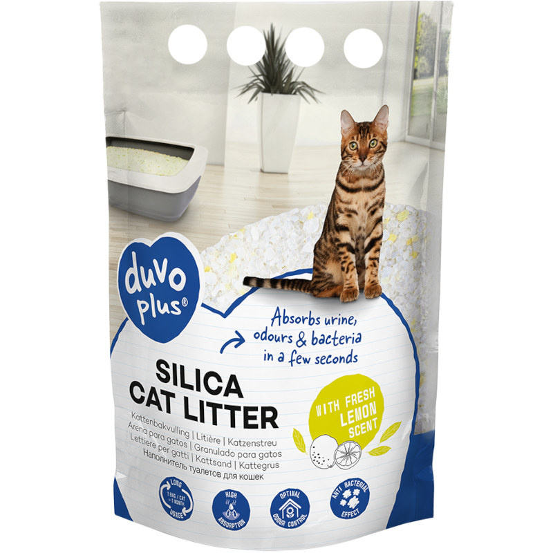 Podestýlka Cat silikagel Duvo+ citron 5 l žlutá