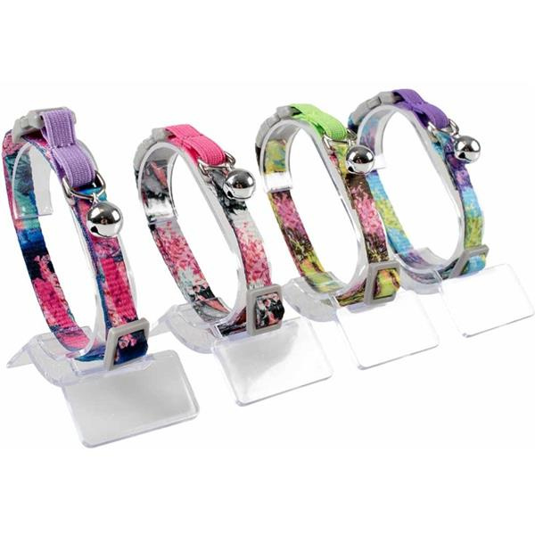 Obojek cat Flower splash 20-30 cm Duvo+ (1 ks, mix barev)