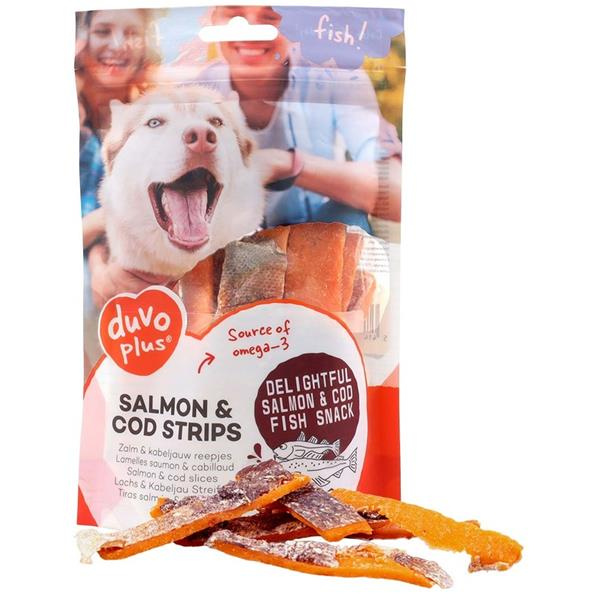 Duvo+ Fish! Duvo+ dog Fish! Salmon & cod strips 150g