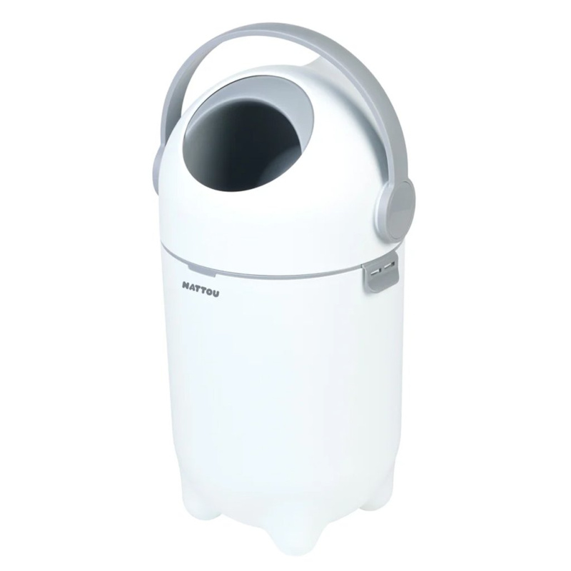 NATTOU Koš na pleny Dropy Beige 27 cm, 20l - NATTOU Koš na pleny Dropy White 27 cm, 20l