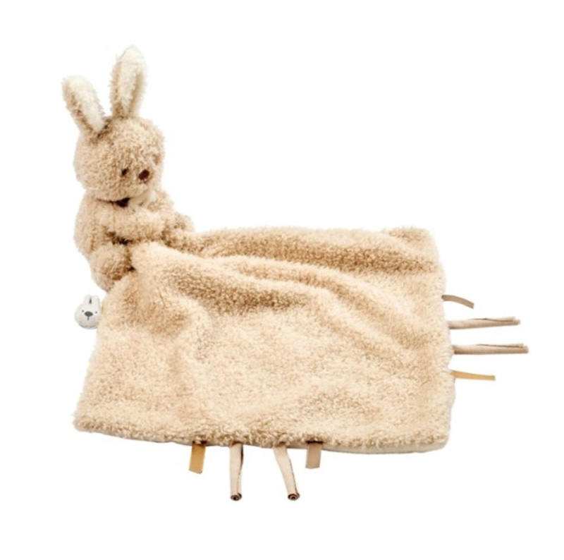 NATTOU Mazlíček plyšový Teddy medvídek 27 x 27 cm, 0m+ - NATTOU Mazlíček plyšový Teddy zajíček 27 x 27 cm, 0m+