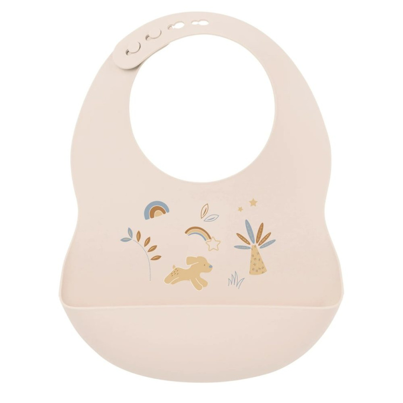 NATTOU Bryndák silikonový se zapínáním béžový bez BPA - NATTOU Bryndák silikonový se zapínáním béžový bez BPA