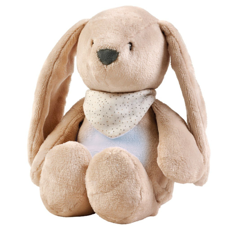 Nattou Uspáváček plyš hudební se světýlkem a senzorem pláče 4v1 Sleepy Bunny Beige 0m+